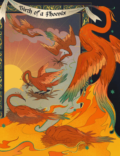 &quot;Birth of a Phoenix&quot; Fictional Infographic